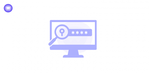 Illustration of password scanning on a computer screen highlighting the issue of 19 billion compromised passwords.