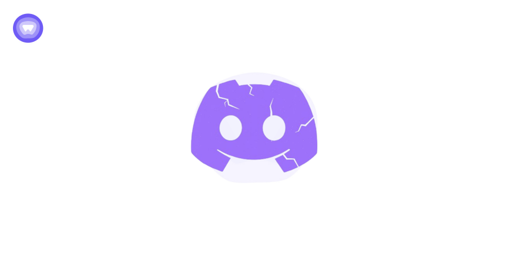 Minimalist illustration of the Discord logo cracking to represent the 2025 Discord data breach.