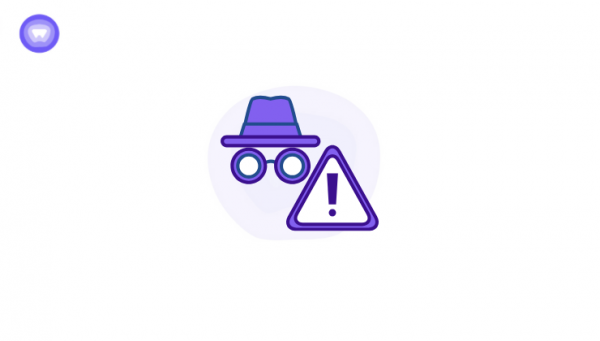 Illustration of a spy wearing a hat and glasses, representing app data surveillance and security risks.